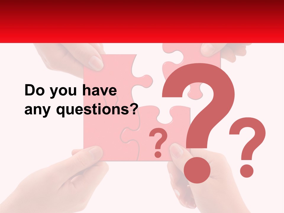 Two Hands Holding A Piece Of A Puzzle PowerPoint Template