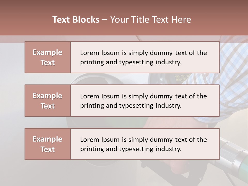 A Man Is Pumping Gas Into His Car PowerPoint Template
