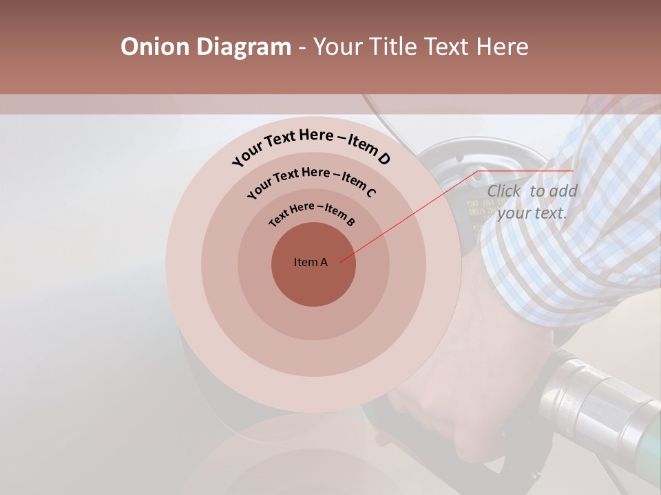 A Man Is Pumping Gas Into His Car PowerPoint Template