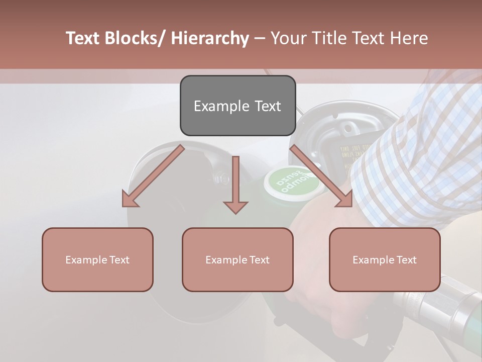 A Man Is Pumping Gas Into His Car PowerPoint Template