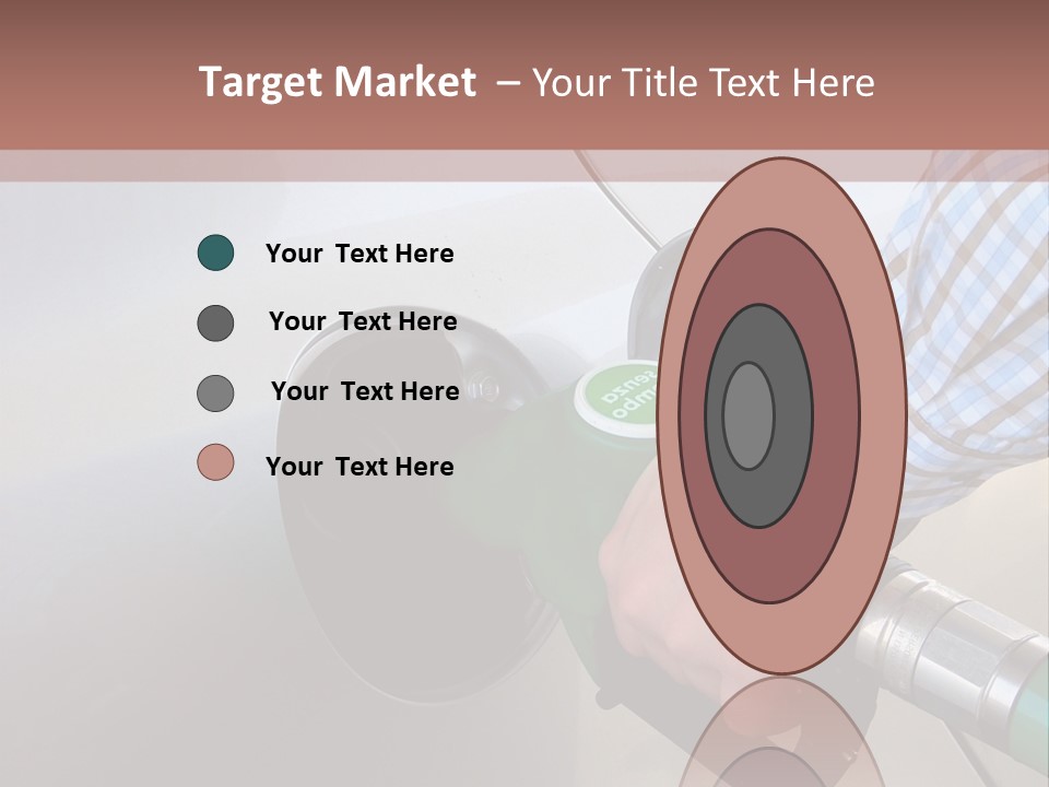 A Man Is Pumping Gas Into His Car PowerPoint Template