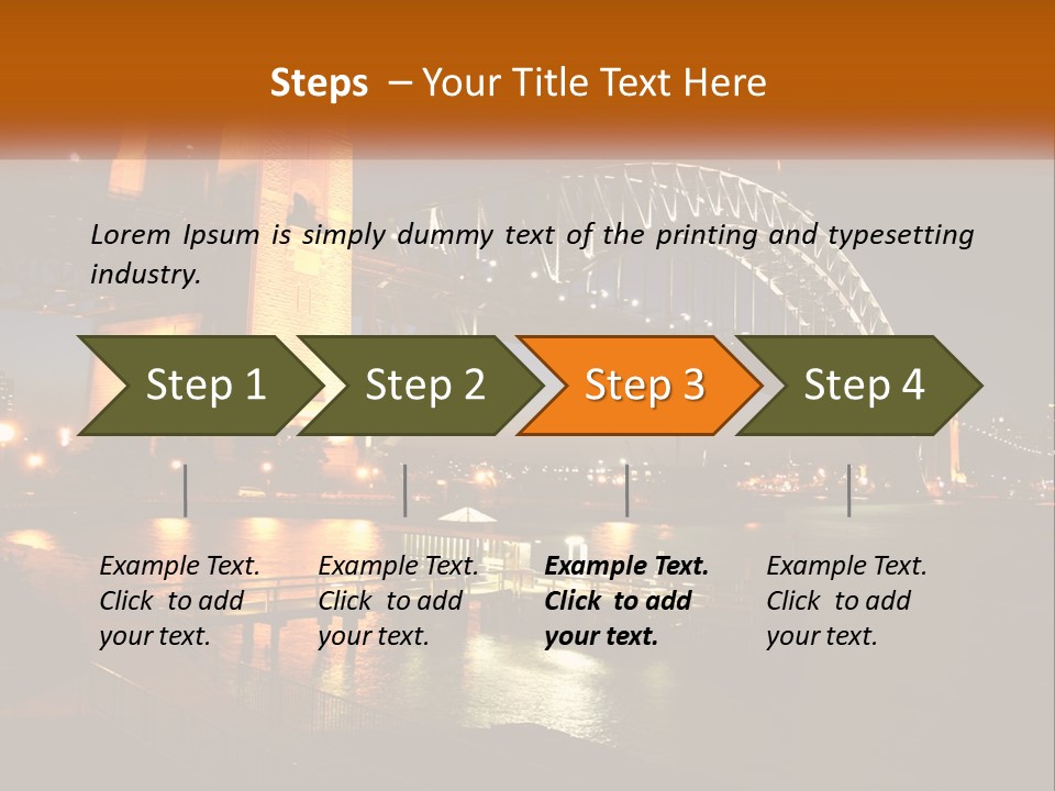 A Bridge Over A Body Of Water At Night PowerPoint Template