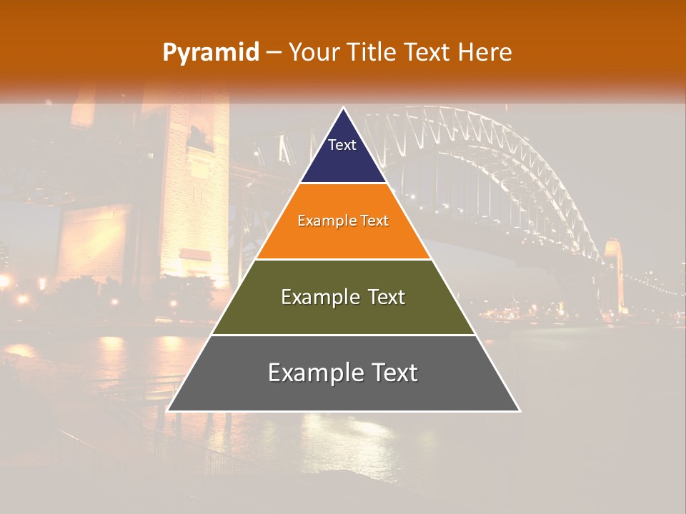 A Bridge Over A Body Of Water At Night PowerPoint Template