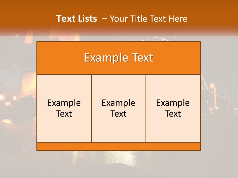 A Bridge Over A Body Of Water At Night PowerPoint Template