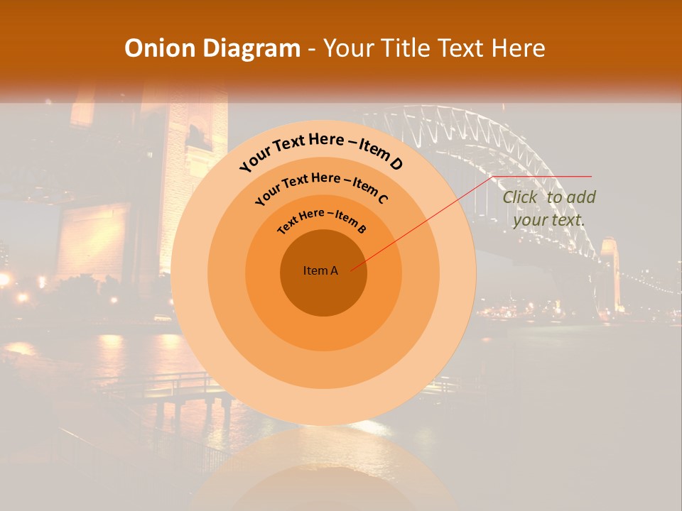 A Bridge Over A Body Of Water At Night PowerPoint Template