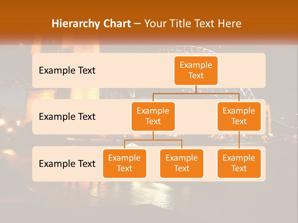 A Bridge Over A Body Of Water At Night PowerPoint Template