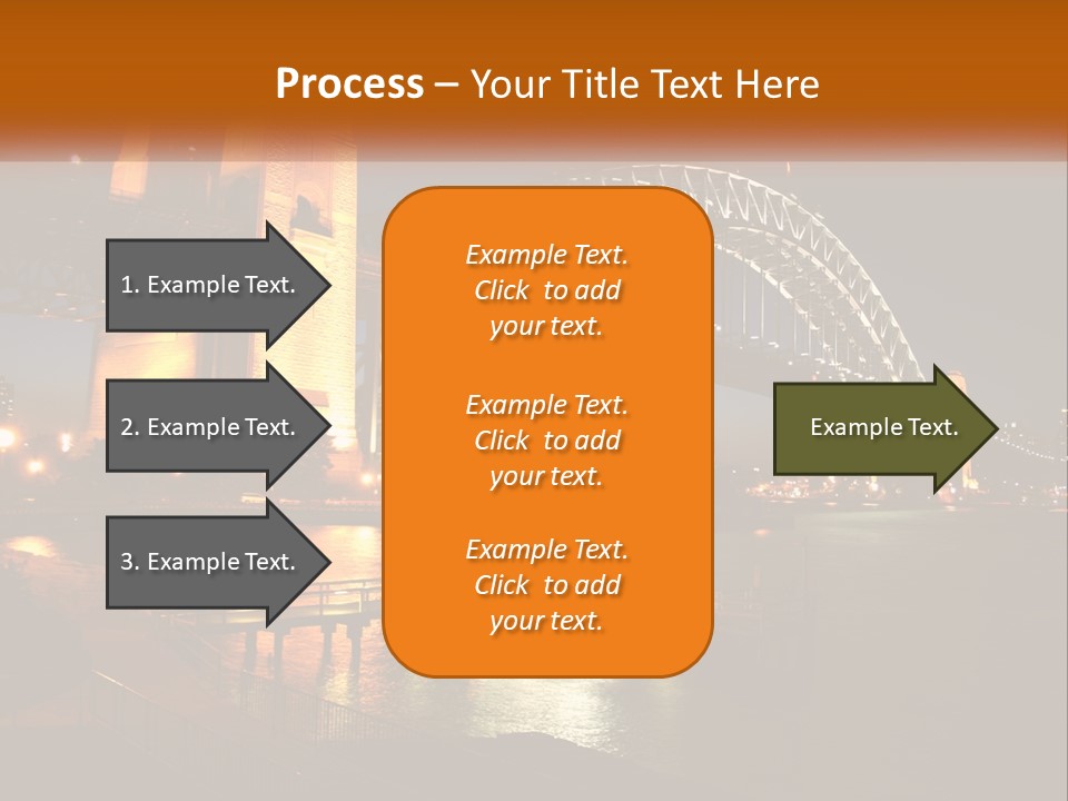 A Bridge Over A Body Of Water At Night PowerPoint Template
