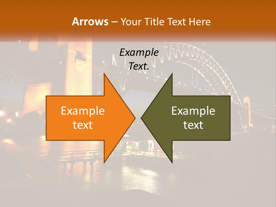 A Bridge Over A Body Of Water At Night PowerPoint Template