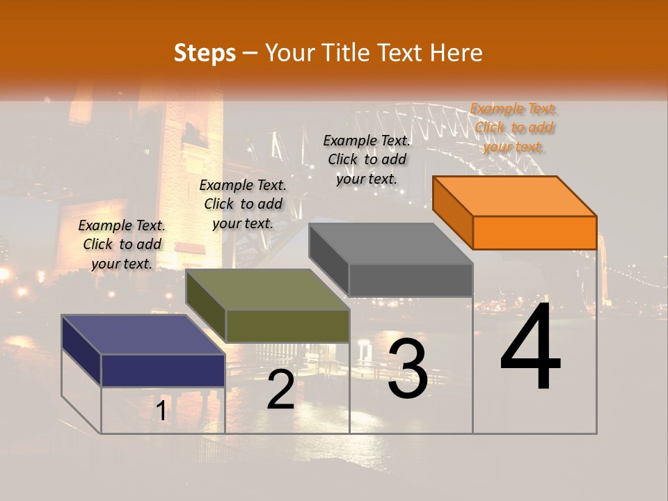 A Bridge Over A Body Of Water At Night PowerPoint Template