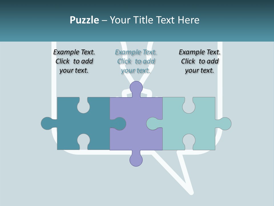 A Speech Bubble With Two Faces In It PowerPoint Template