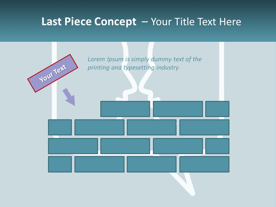 A Speech Bubble With Two Faces In It PowerPoint Template