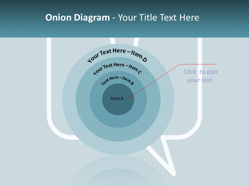 A Speech Bubble With Two Faces In It PowerPoint Template