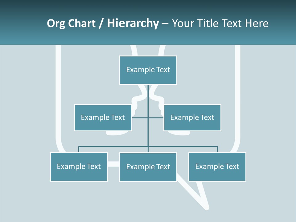 A Speech Bubble With Two Faces In It PowerPoint Template