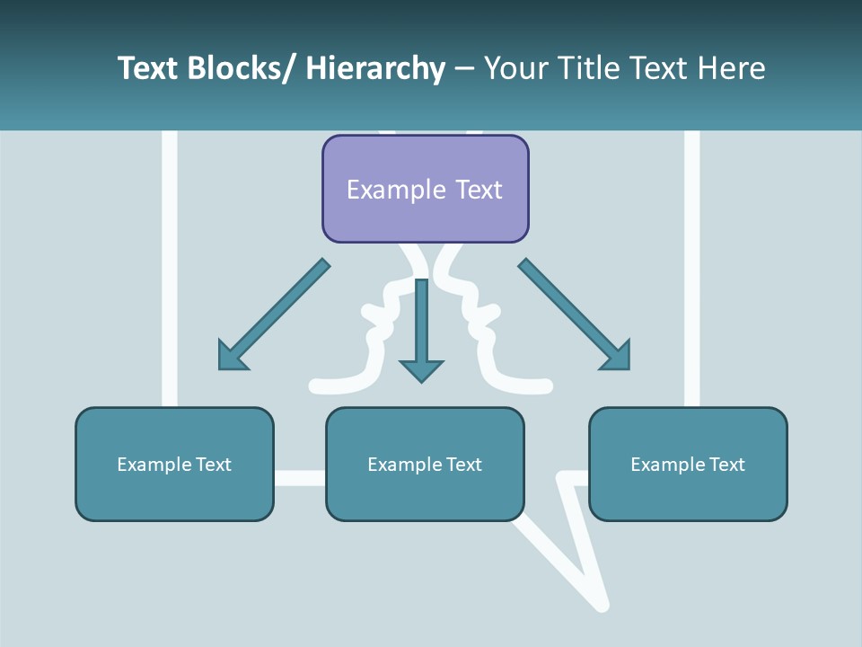 A Speech Bubble With Two Faces In It PowerPoint Template