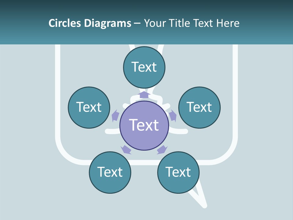 A Speech Bubble With Two Faces In It PowerPoint Template