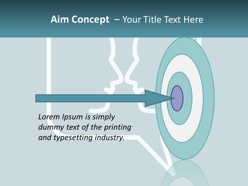 A Speech Bubble With Two Faces In It PowerPoint Template