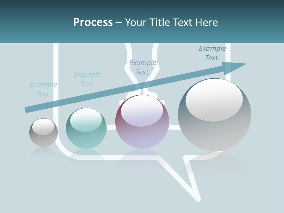 A Speech Bubble With Two Faces In It PowerPoint Template