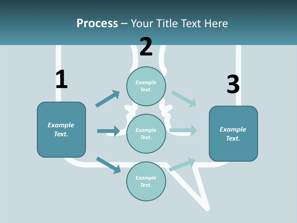 A Speech Bubble With Two Faces In It PowerPoint Template