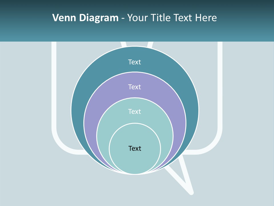 A Speech Bubble With Two Faces In It PowerPoint Template