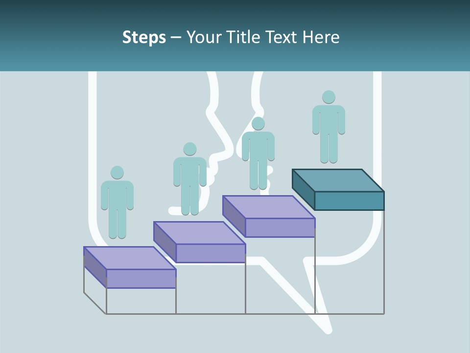 A Speech Bubble With Two Faces In It PowerPoint Template