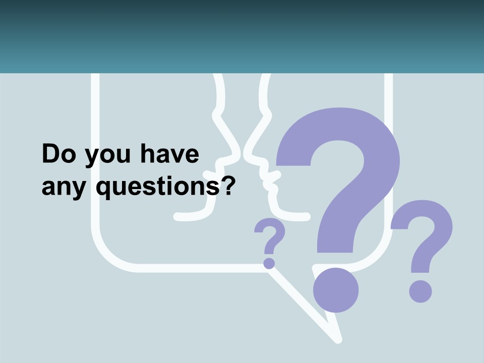 A Speech Bubble With Two Faces In It PowerPoint Template