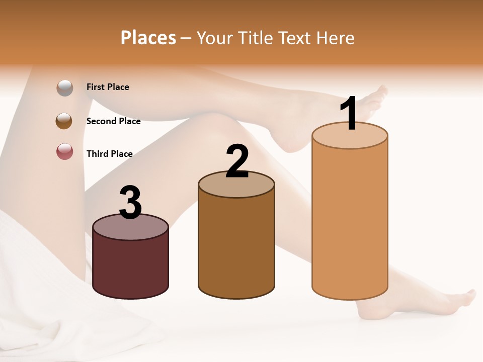 A Woman's Legs Are Shown With A White Background PowerPoint Template