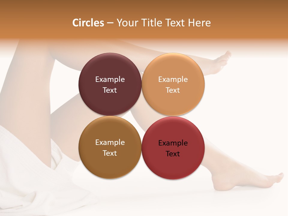 A Woman's Legs Are Shown With A White Background PowerPoint Template