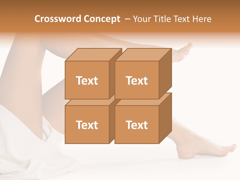 A Woman's Legs Are Shown With A White Background PowerPoint Template