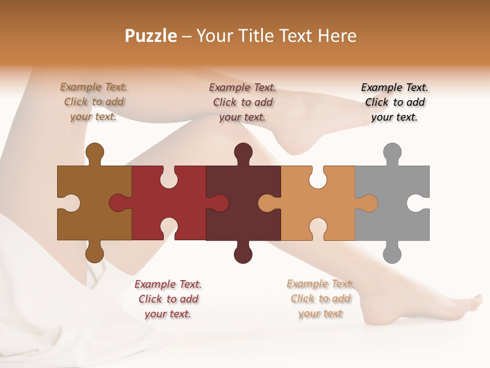 A Woman's Legs Are Shown With A White Background PowerPoint Template