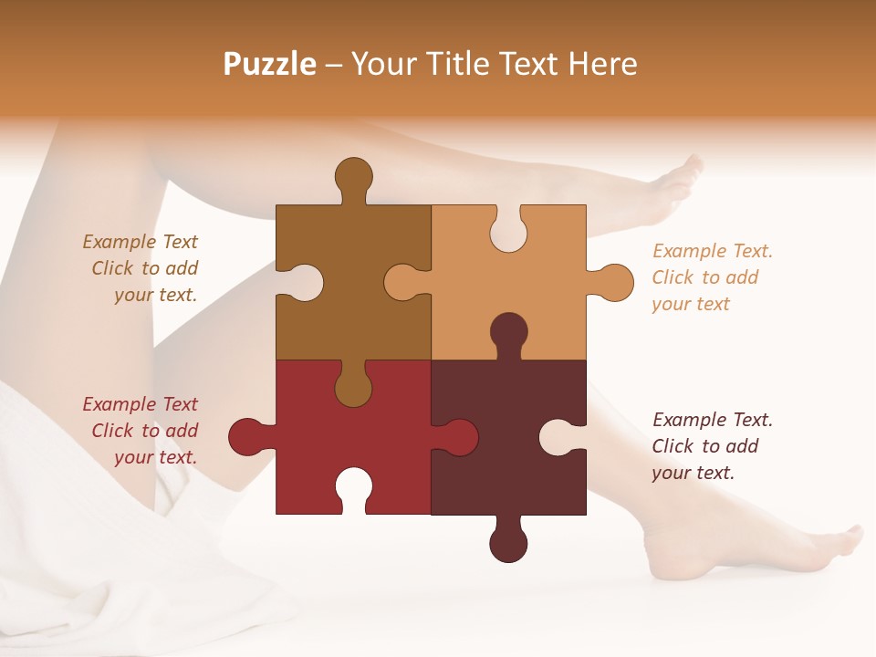 A Woman's Legs Are Shown With A White Background PowerPoint Template