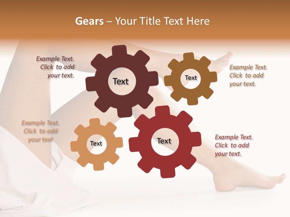 A Woman's Legs Are Shown With A White Background PowerPoint Template