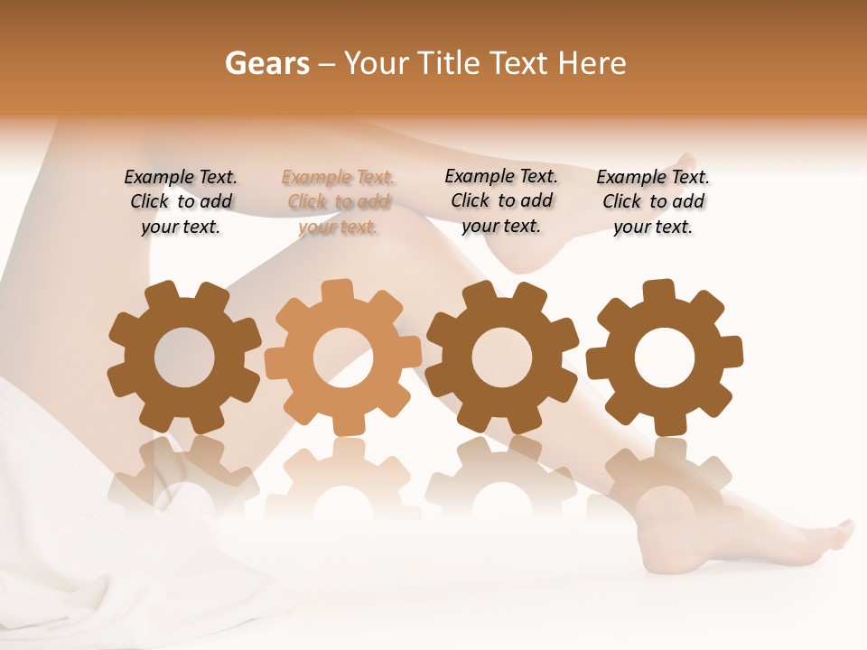 A Woman's Legs Are Shown With A White Background PowerPoint Template