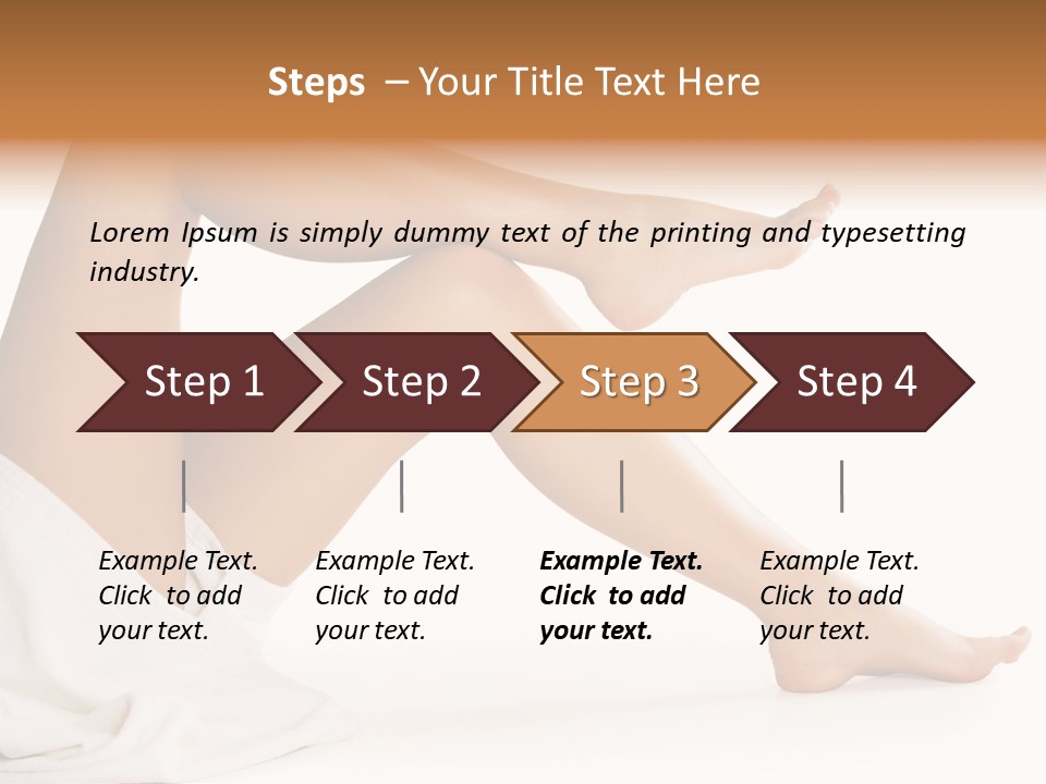 A Woman's Legs Are Shown With A White Background PowerPoint Template