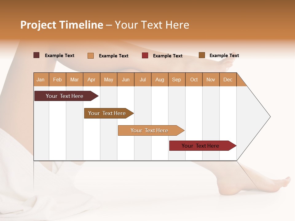 A Woman's Legs Are Shown With A White Background PowerPoint Template