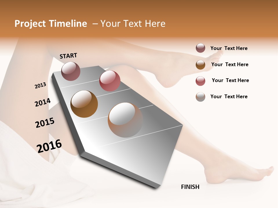 A Woman's Legs Are Shown With A White Background PowerPoint Template