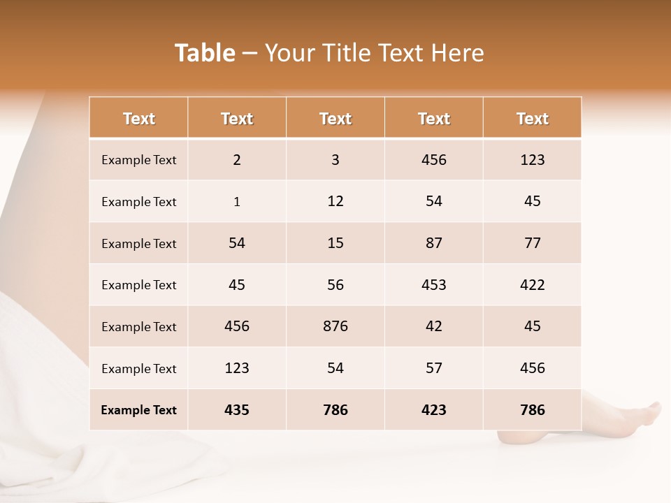 A Woman's Legs Are Shown With A White Background PowerPoint Template