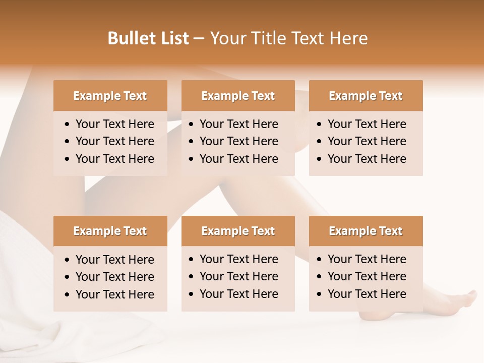 A Woman's Legs Are Shown With A White Background PowerPoint Template