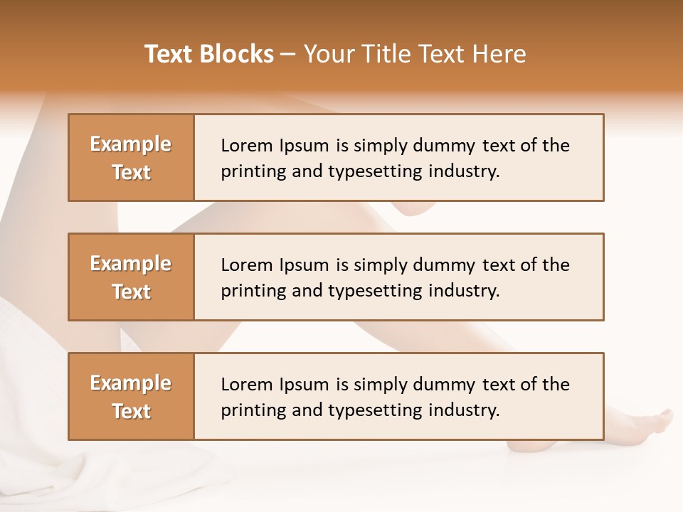 A Woman's Legs Are Shown With A White Background PowerPoint Template