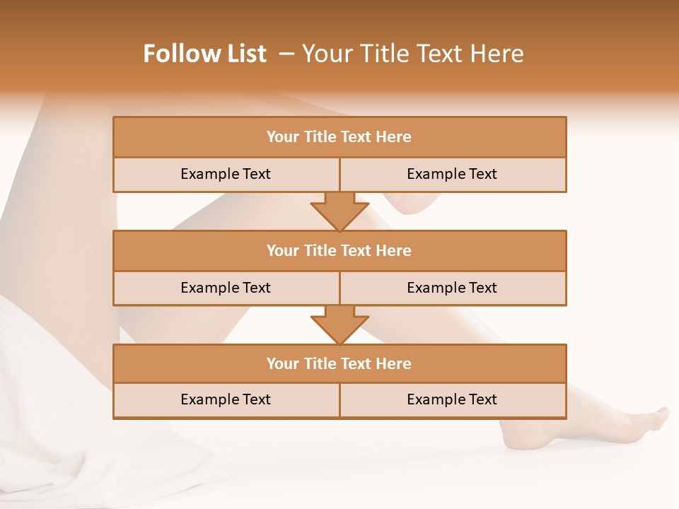 A Woman's Legs Are Shown With A White Background PowerPoint Template