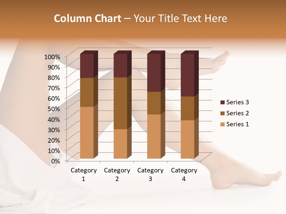 A Woman's Legs Are Shown With A White Background PowerPoint Template