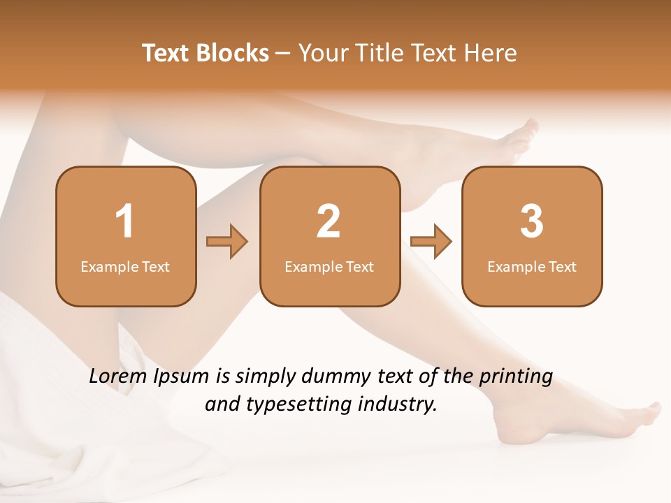 A Woman's Legs Are Shown With A White Background PowerPoint Template