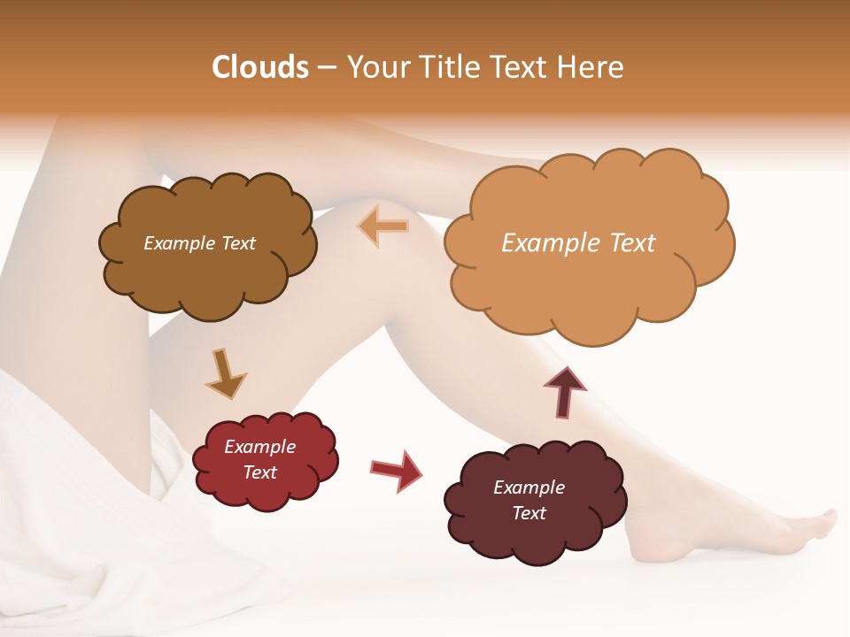 A Woman's Legs Are Shown With A White Background PowerPoint Template