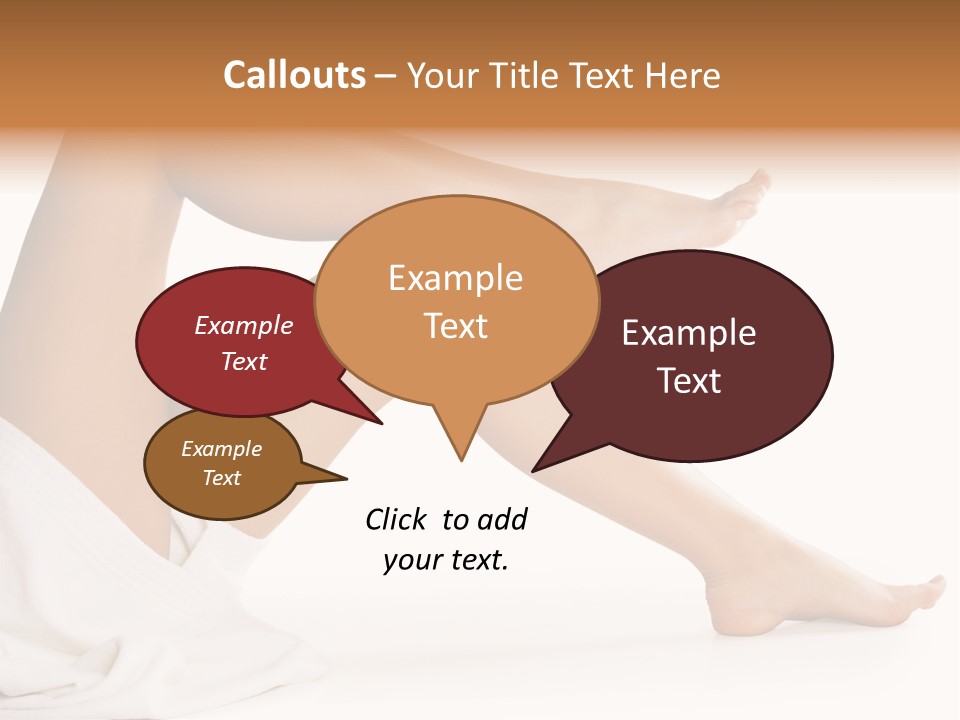 A Woman's Legs Are Shown With A White Background PowerPoint Template