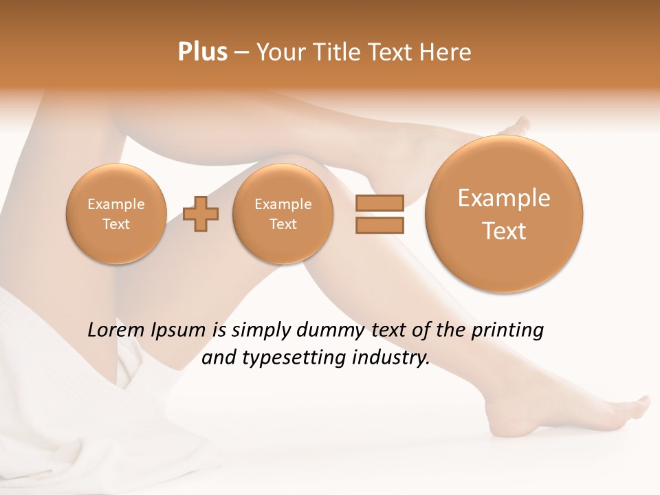 A Woman's Legs Are Shown With A White Background PowerPoint Template