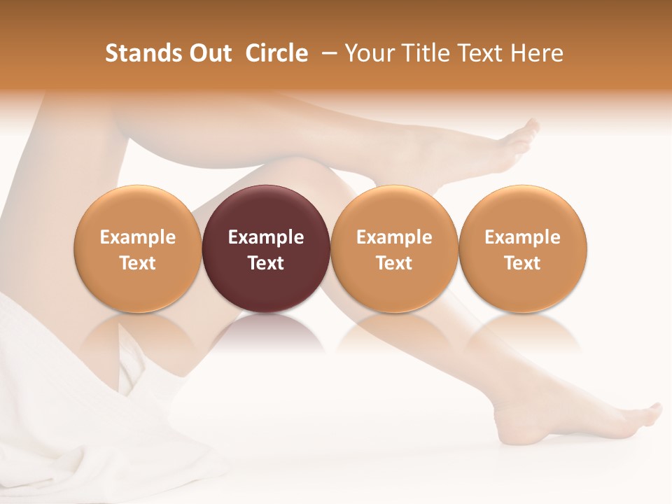 A Woman's Legs Are Shown With A White Background PowerPoint Template