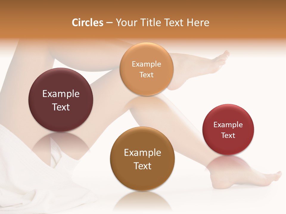 A Woman's Legs Are Shown With A White Background PowerPoint Template