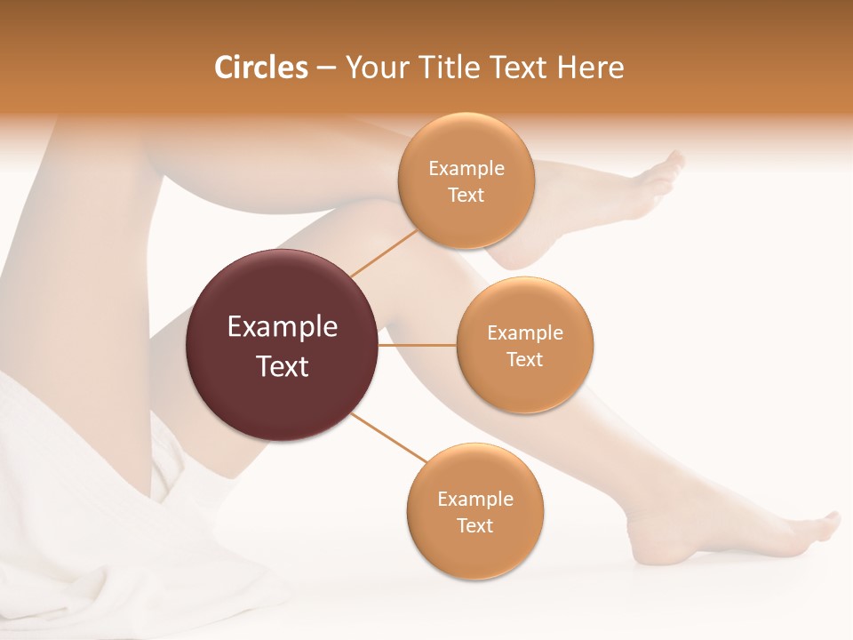 A Woman's Legs Are Shown With A White Background PowerPoint Template