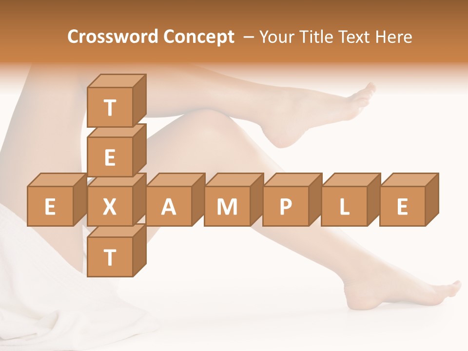 A Woman's Legs Are Shown With A White Background PowerPoint Template