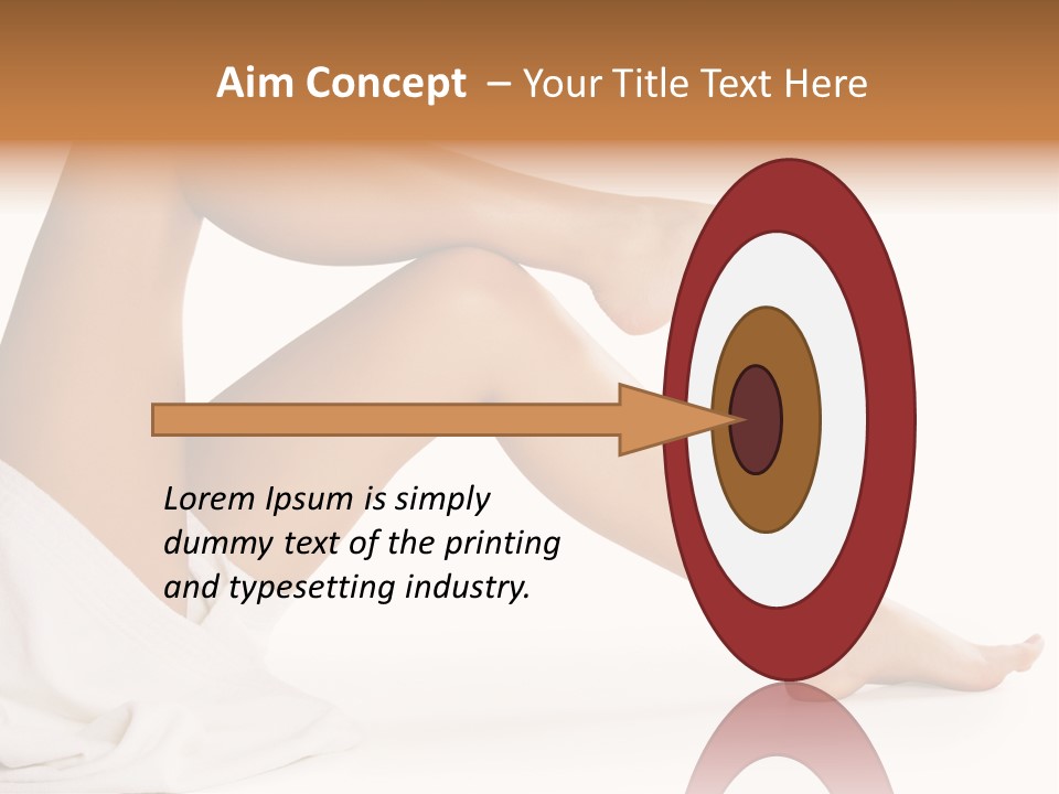 A Woman's Legs Are Shown With A White Background PowerPoint Template