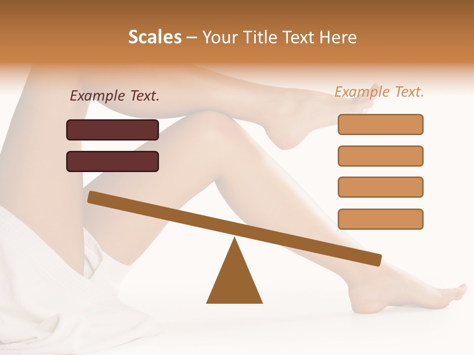 A Woman's Legs Are Shown With A White Background PowerPoint Template
